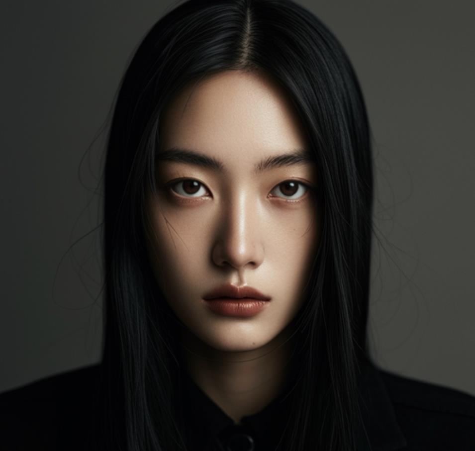 陰郁的漂亮女人人像攝影
